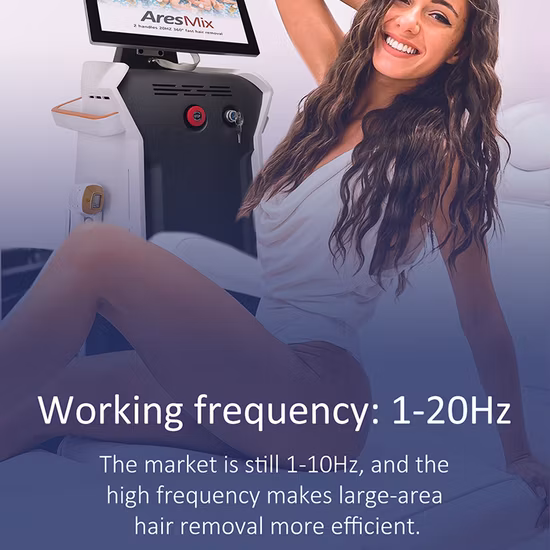 새로운 Thechology 3D 레이저 다이오드 제모/다이오드 레이저 808nm 1200W